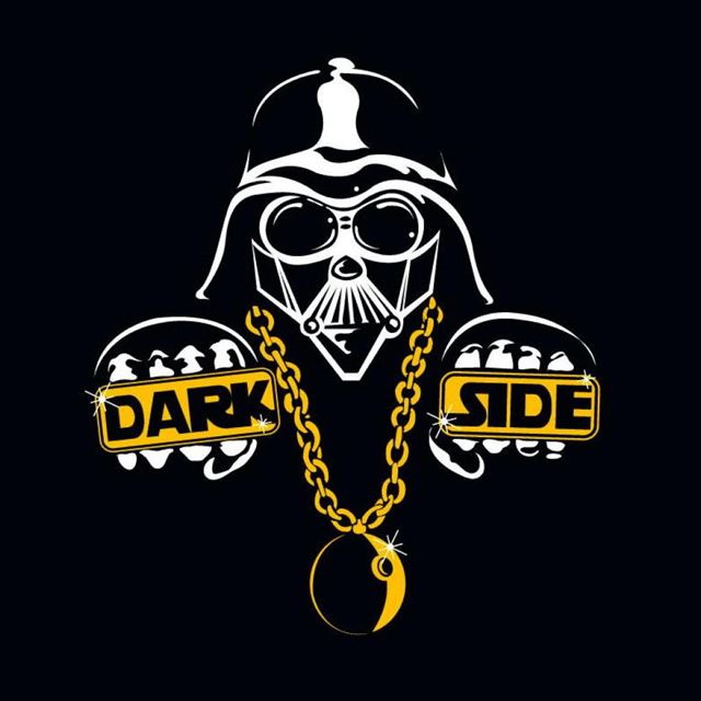 1024x1024 Dark Ghost - gold iPad Wallpaper