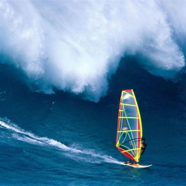 1024x1024 Hawaiian Surfing - sailing iPad Wallpaper