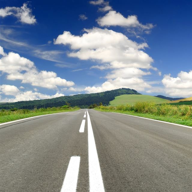 1024x1024 Empty road - sky iPad Wallpaper