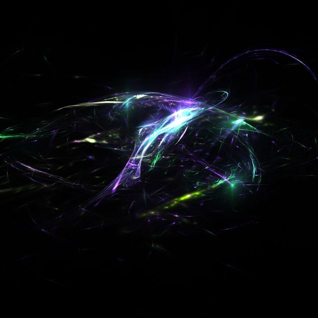 1024x1024 Spiritual Comets - green iPad Wallpaper