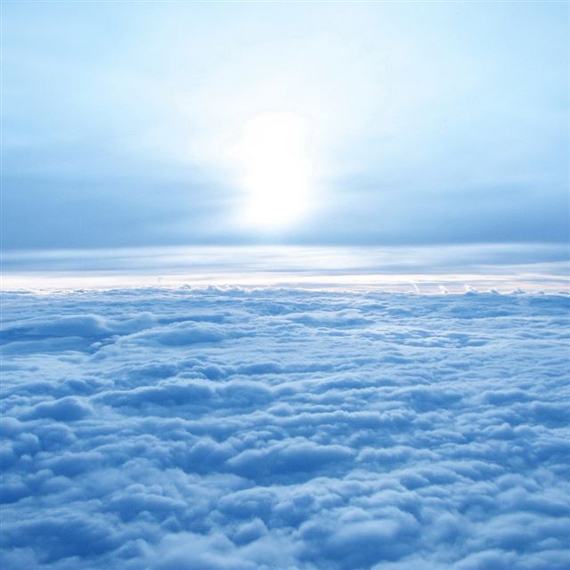 1024x1024 Above blue sky - cloud iPad Wallpaper