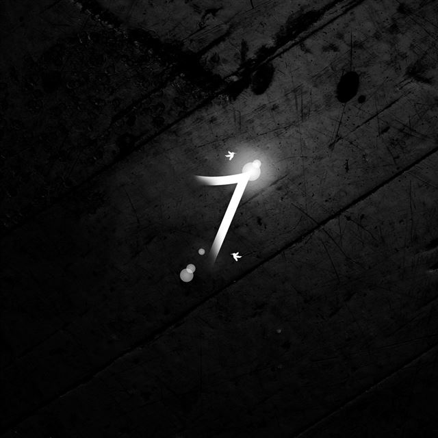 1024x1024 shining Seven - simple iPad Wallpaper