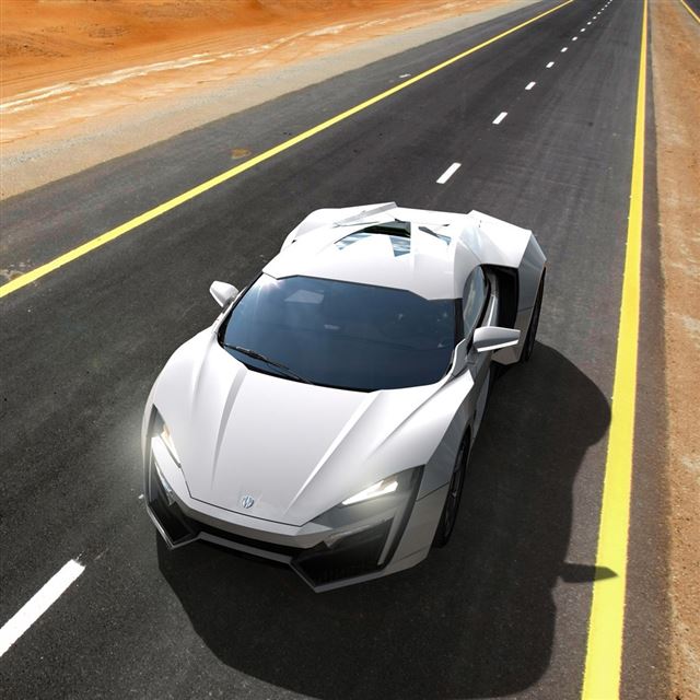 1024x1024 Motors Lykan Hypersport - road iPad Wallpaper