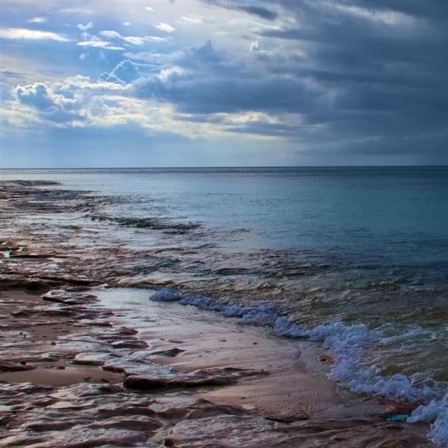 1024x1024 Scenic Beach Waves - scenic iPad Wallpaper