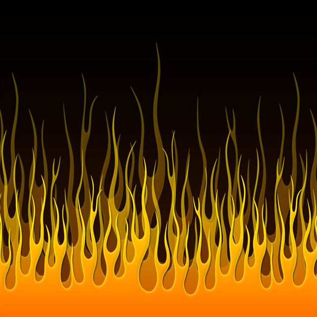 1024x1024 Fire - yellow iPad Wallpaper