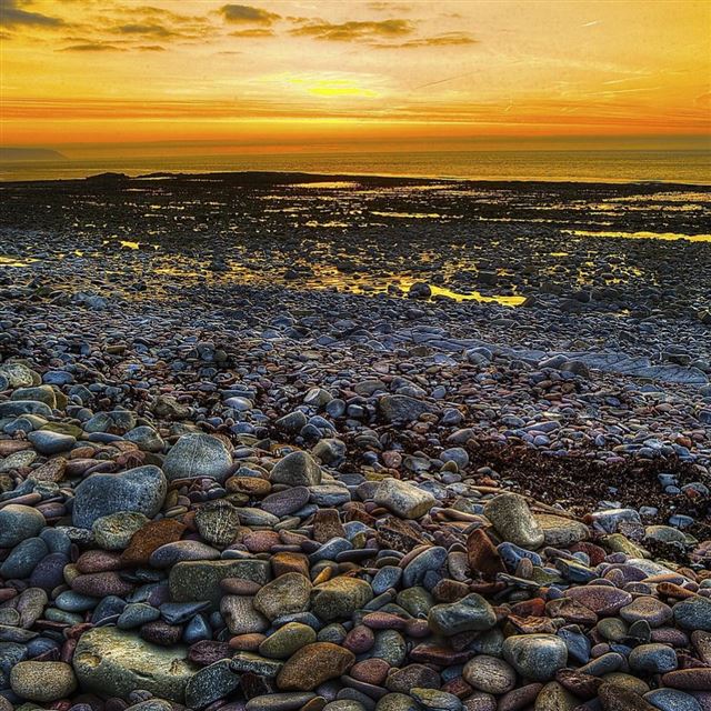 1024x1024 Fantastic Stone Beach - stone iPad Wallpaper