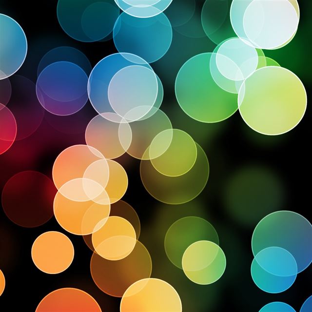 1024x1024 Colorful Bokeh - circle iPad Wallpaper