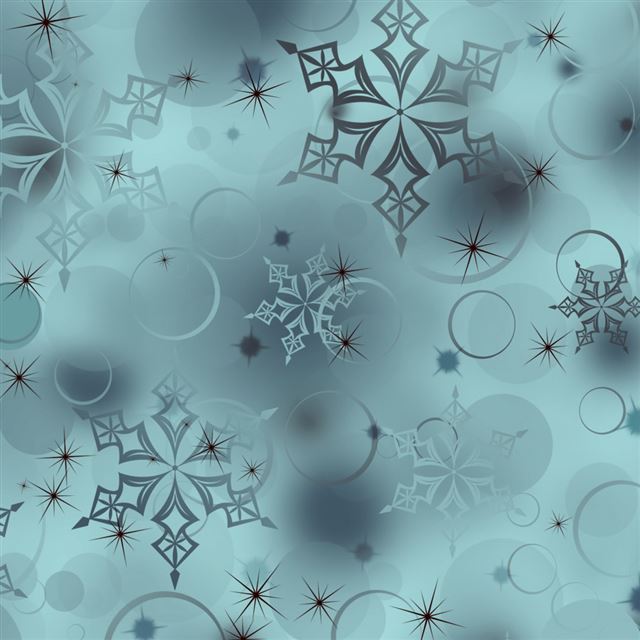 1024x1024 Snowflakes Digital Art - circle iPad Wallpaper