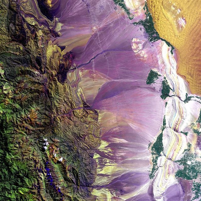 1024x1024 Mountains From Space Nature - space iPad Wallpaper