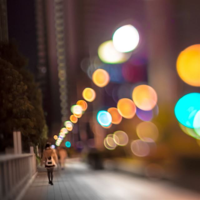 1024x1024 City Lights - lights iPad Wallpaper