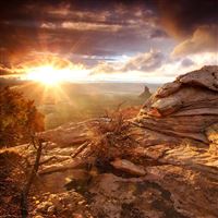 Hilltop Sunrise wallpaper