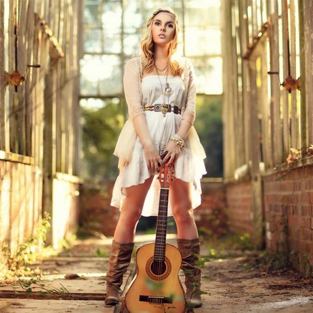 1024x1024 Girl Music Guitar - girl iPad Wallpaper