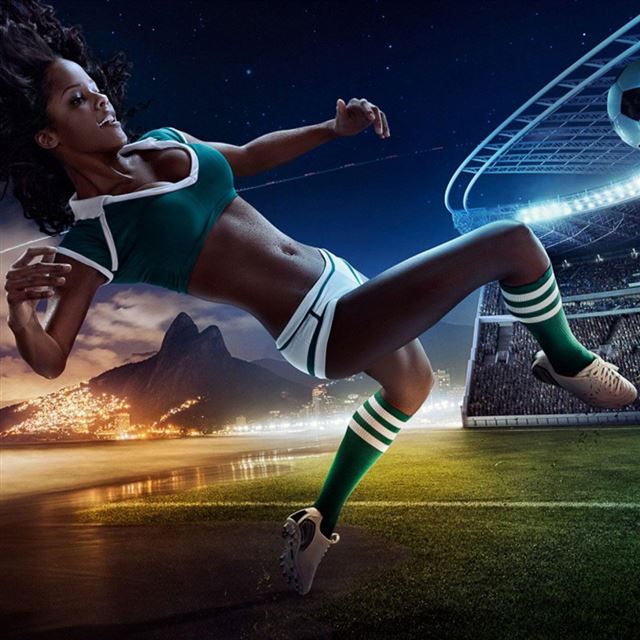 1024x1024 2014 Brazil World Cup Calendar Beauties - brazil iPad Wallpaper