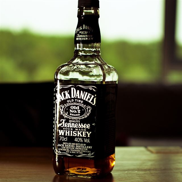 1024x1024 Jack Daniels Bottle -  iPad Wallpaper