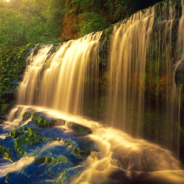 1024x1024 Wonderful Waterfall - scenery iPad Wallpaper