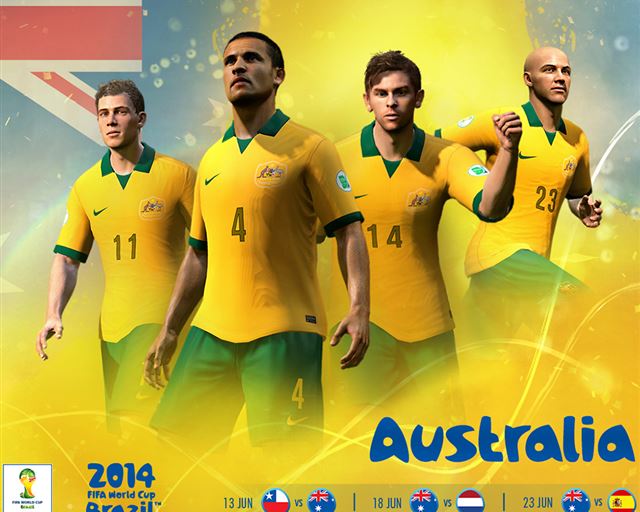 1024x1024 2014 FIFA Australia Team - world cup 2014 iPad Wallpaper