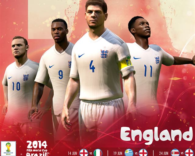 1024x1024 2014 FIFA England Team - world cup 2014 iPad Wallpaper