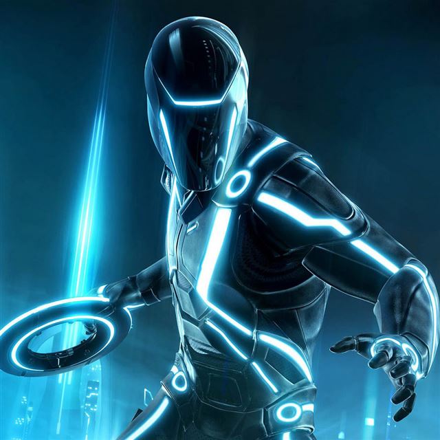 1024x1024 Tron Legacy - black iPad Wallpaper