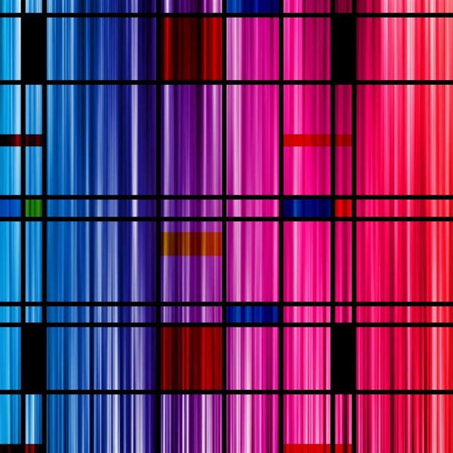 1024x1024 Rainbow Grid Abstract - orange iPad Wallpaper
