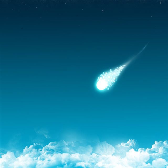 1024x1024 Comet Sky - space iPad Wallpaper