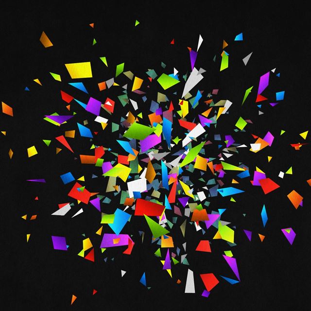 1024x1024 Broken Into Colors -  iPad Wallpaper