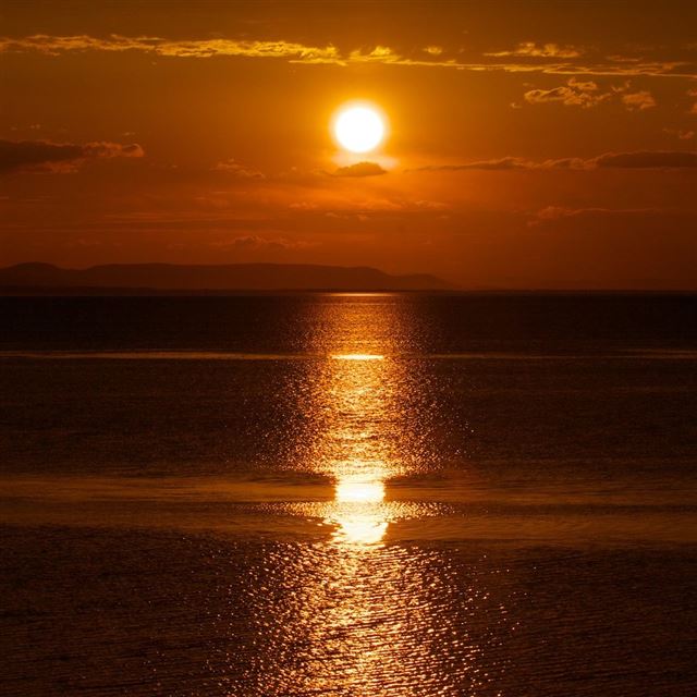 1024x1024 Nature Sunset Sea Skyscape - sunset iPad Wallpaper