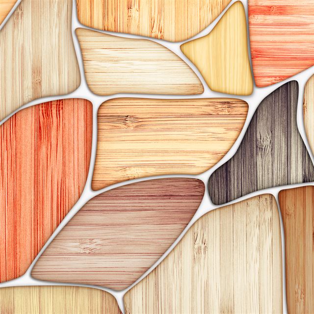 1024x1024 Wooden Shapes Abstract - texture iPad Wallpaper