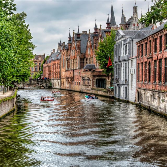 1024x1024 Canal  - tree iPad Wallpaper