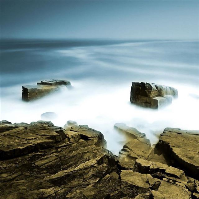 1024x1024 Fantasy Shore - ocean iPad Wallpaper