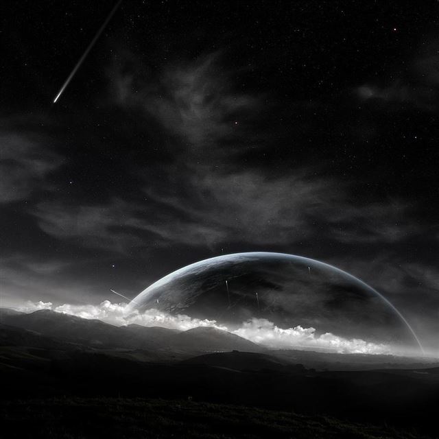 1024x1024 Meteor Dusk - outer iPad Wallpaper