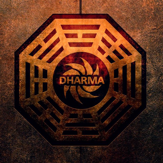 1024x1024 Dharma - red iPad Wallpaper