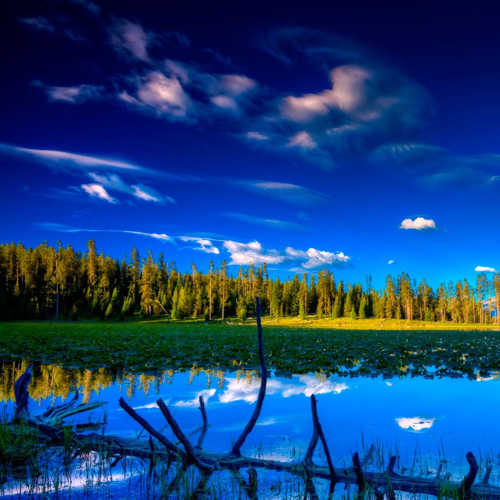 Blue Landscape iPad Wallpapers Free Download