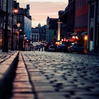 Evening city wallpaper