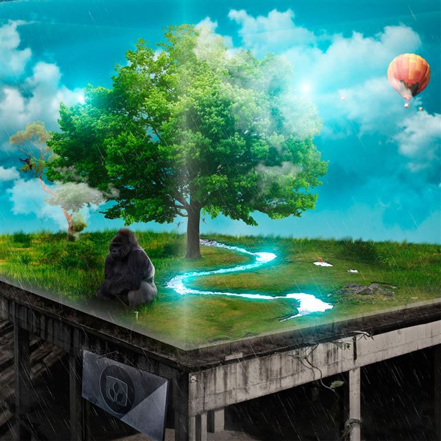 1024x1024 Last Hope  - tree iPad Wallpaper
