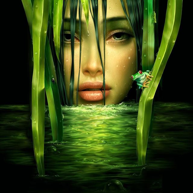 1024x1024 Vector Girl - vectors iPad Wallpaper