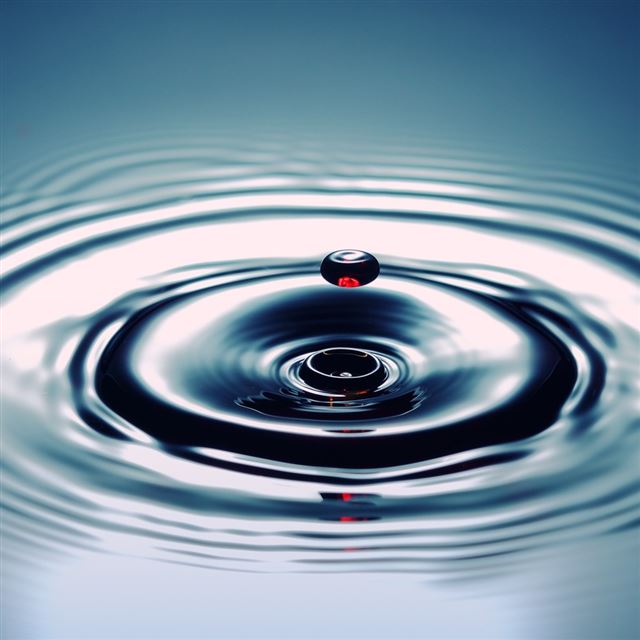 1024x1024 Water Ripples - cyan iPad Wallpaper