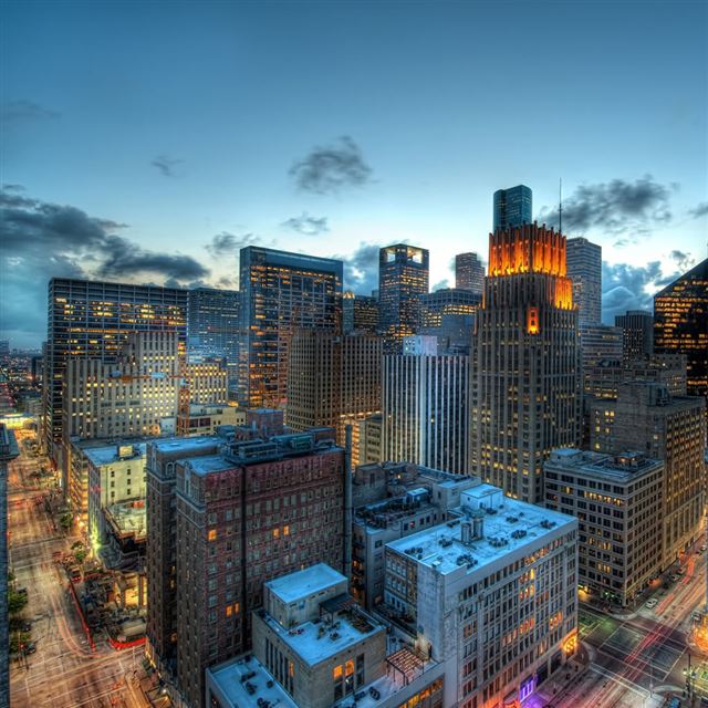 1024x1024 City Landscape View - view iPad Wallpaper