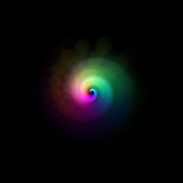 1024x1024 Rainbow Swirl - purple iPad Wallpaper