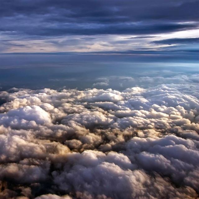 1024x1024 Above The Clouds - clouds iPad Wallpaper