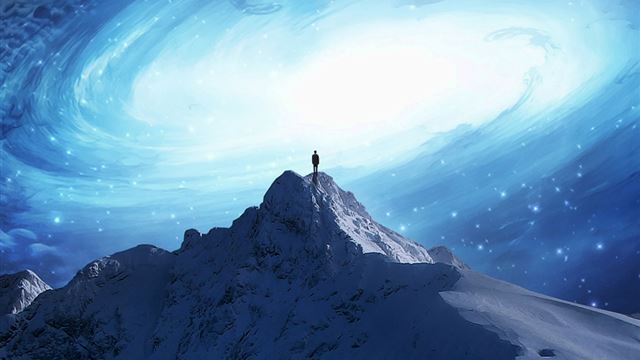 1024x1024 Nature Lonely Mountains - space iPad Wallpaper