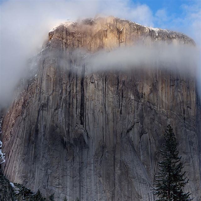 1024x1024 Cliff Fog Landscape - cliff iPad Wallpaper