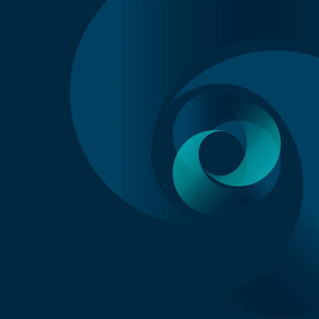 1024x1024 Blue Swirls - circle iPad Wallpaper