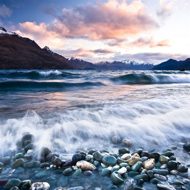 1024x1024 Queenstown New Zealand Amazing - wave iPad Wallpaper