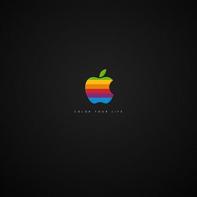 1024x1024 Colorful Apple Logo - macintosh iPad Wallpaper