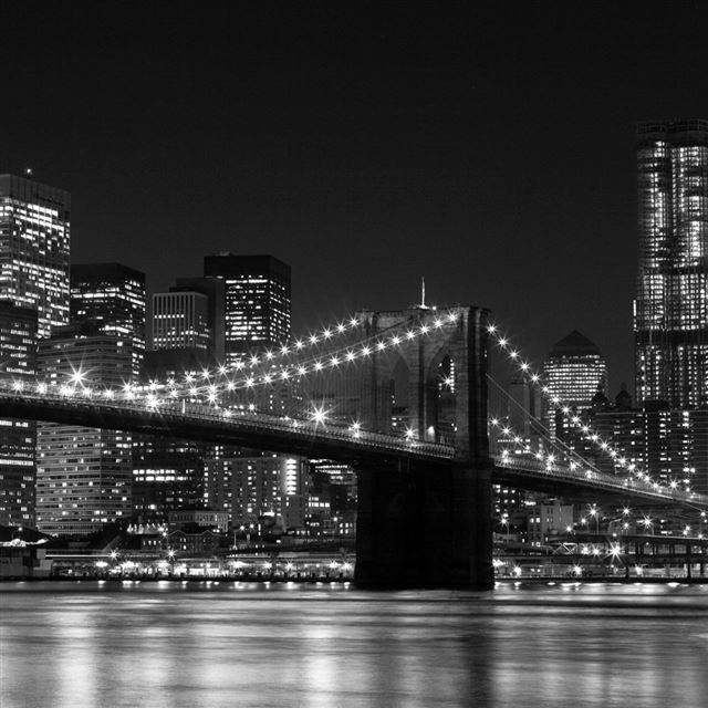 1024x1024 Brooklyn Bridge - road iPad Wallpaper
