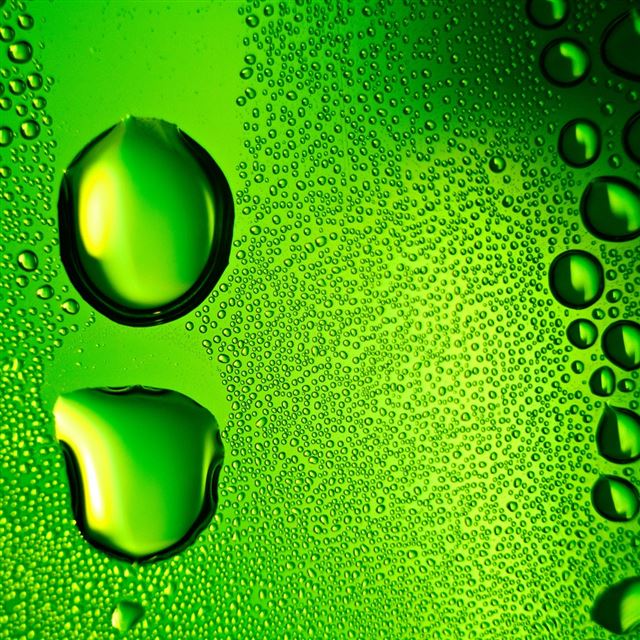 1024x1024 Bottle Condensation - green iPad Wallpaper