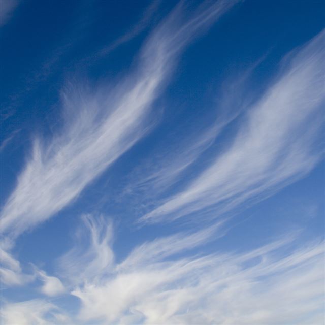 1024x1024 Cloudy Blue Sky - clouds iPad Wallpaper