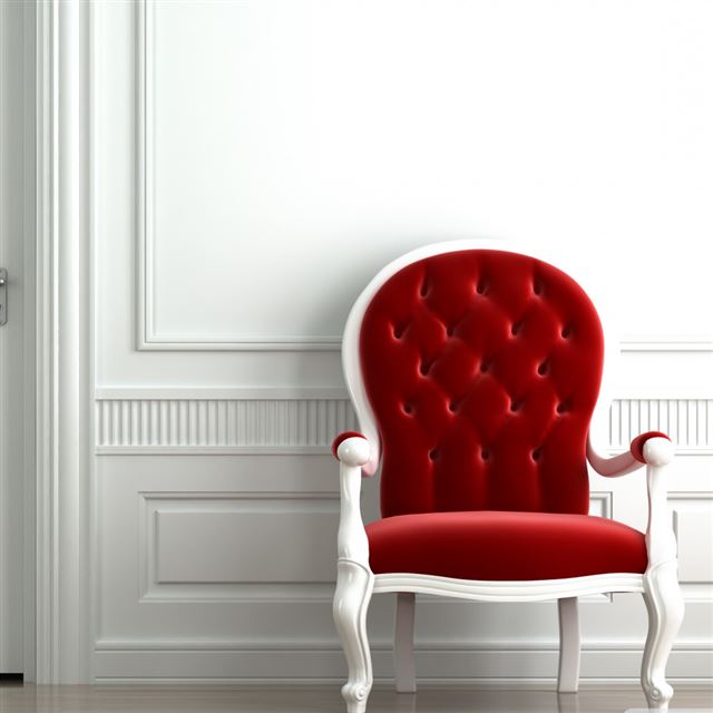 1024x1024 Red Chair - house iPad Wallpaper