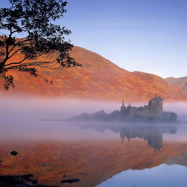 1024x1024 Mountains Morning - nature iPad Wallpaper