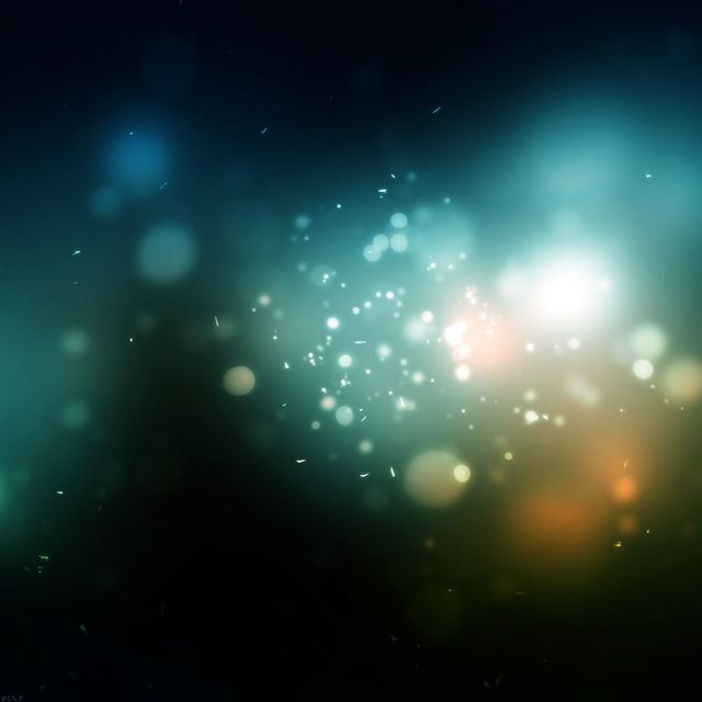 1024x1024 Bokeh Green Lights On Camp Pattern -  iPad Wallpaper